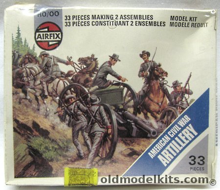 Airfix 1/87 American Civil War Confederate Artillery Batteries, 01714-5 plastic model kit